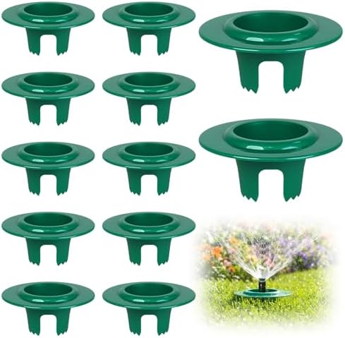 RAWILL 12 Pack Sprinkler Head Protector, Lawn Sprinkler Guard - Green by RAWILL