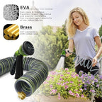 Coil Hose 75FT EVA Coil Garden Hose With 3/4'' Brass Connector - Image 2