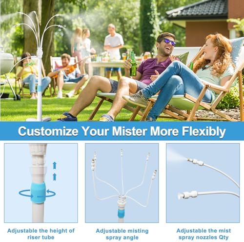 POCKET PANDA Misters for Outside Patio, Standing Misting Cooling System - Image 4