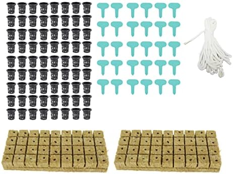 Rockwool Cubes and Net Pots for Indoor Gardening, Size 1 Inch, - Image 6
