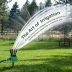 360° Precision Garden Irrigation Sprinkler, Wide Coverage, Multifunctional Automatic Rotating Sprinkler, Flexible Design Above-Ground Garden Sprinkler Irrigation System - Image 7