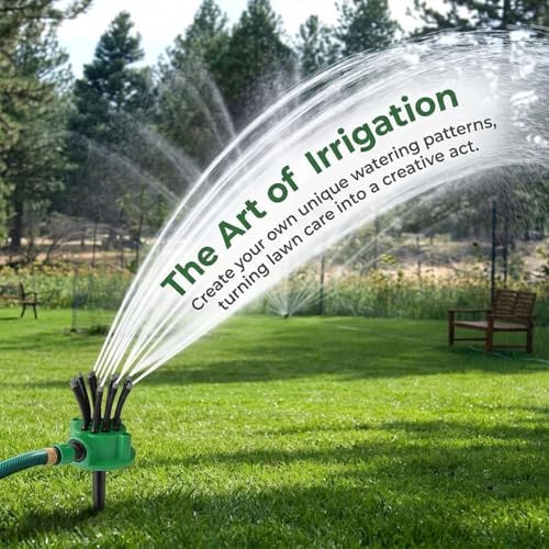360° Precision Garden Irrigation Sprinkler, Wide Coverage, Multifunctional Automatic Rotating Sprinkler, Flexible Design Above-Ground Garden Sprinkler Irrigation System - Image 7