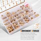111Pcs Brass Hose Pipe Fitting Assortment Kit for Air/Fuel/Water/Oil Hose - Image 6
