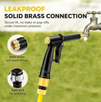 H2 Long Spray Gun With 3 Connectors, Portable High Pressure Water Sprayer For Car Wash, 360° Adjustable Nozzle Multifunctional Garden Hose Pipe Foam Blaster (2) - Image 4