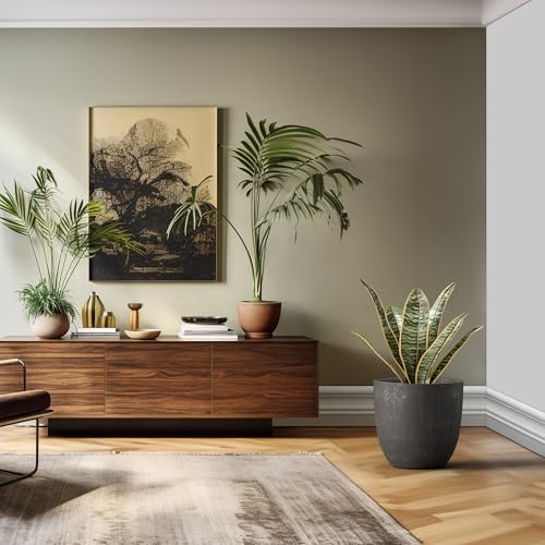 Kante Large Round Bowl Vintage BRN Concrete Planter 18" Dia, Outdoor - Image 6