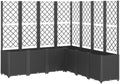 Garden Planter Box with Trellis 7 Pack Black Modular Raised Bed by Unknown