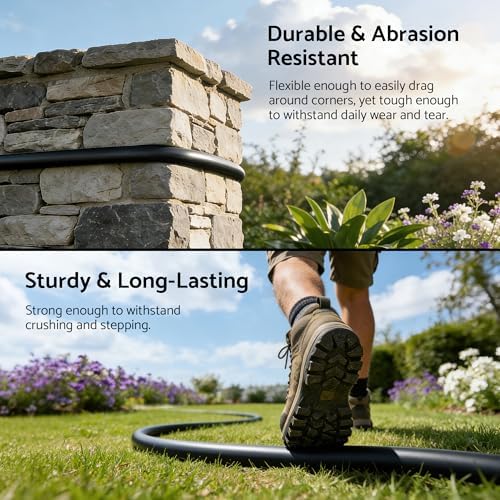 Heavy Duty Garden Hose 75 ft x 5/8", 5-Layer Hybrid Water Hose - Image 6