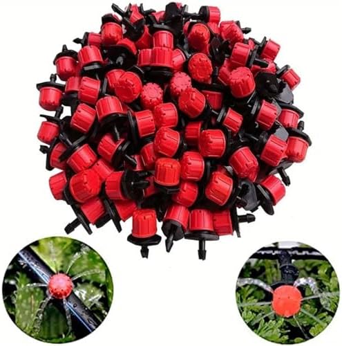 Drip Irrigation Emitters 600pcs 1/4 Inch Adjustable Drip Irrigation Sprinklers Anti-Clogging 4/7mm Emitter Drippers - Image 3
