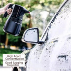 Foam Sprayer, Electric Foam Sprayer Car Wash Clean Detailing Snow High Pressure Water Gun Battery Powered for Can,Car Washing(White) - Image 6