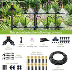 120FT Sprayer Irrigation System, Drip Irrigation Kit with 30 PCS 360° Adjustable Misting Copper Nozzles for Garden, Lawn, Patio, Greenhouse - Image 6