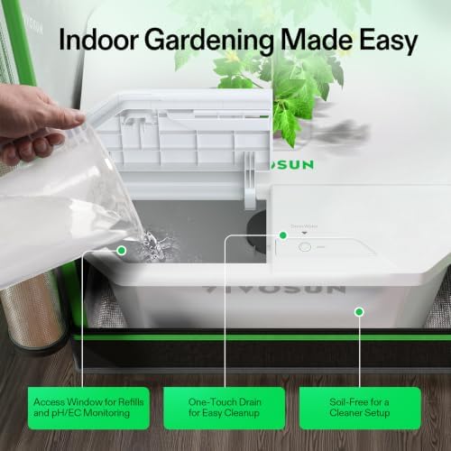 VIVOSUN FlexFeed DWC Hydroponic System Kit, Deep Water Culture Grow Kit - Image 5