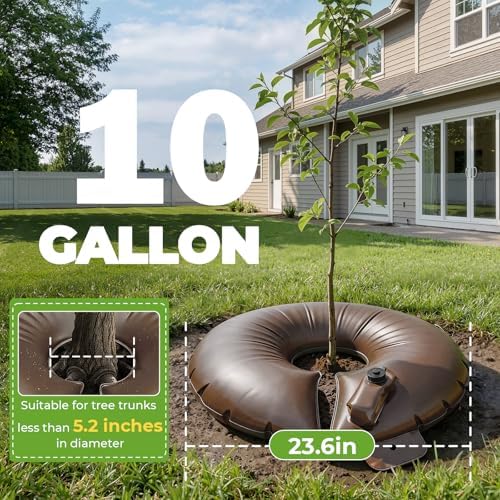 HIRALIY 10 Gallon Slow Release Tree Watering Bags, 4 Pack - Image 5