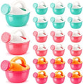 Sieral 20 Pcs Mini Plastic Watering Cans Bulk 3.5 Inch Small Portable Watering Pot Can for Garden, Indoor Outdoor Plants, Flower, Succulents, House Plants, Beach Sand and Water Play Yellow, Pink, Blue by Sieral