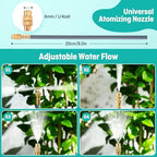 64FT 1/4" Drip Irrigation System with Stakes, 360° Adjustable Watering Kit - Image 5