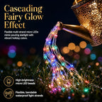 Solar Watering Can Light,Christmas Santa Solar Kettle Lights, Solar Outdoor Decorative,Garden Decor Lights for Yard, IP65 Waterproof Novelty Santas Solars Christmas Decorations Night Lights - Image 6