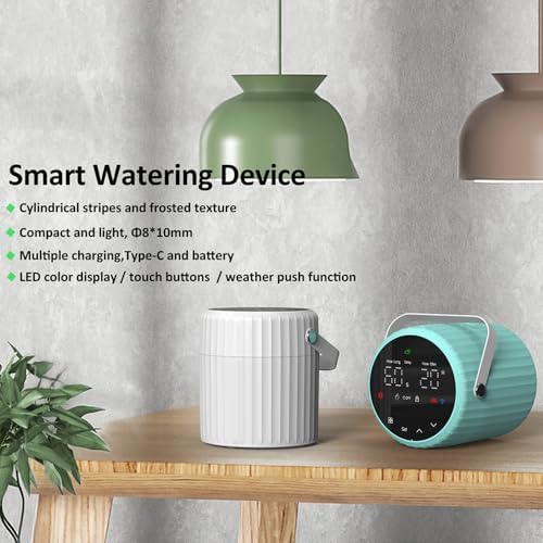 Automatic Plant Watering System Kit with Pump, Drip Irrigation and Sprayer for 5+ Potted Plants, APP Voice Control, Programmable Timer, LED Touch Screen (White) - Image 6