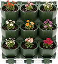 Vertical Wall Planter 3-Tier, 9-Pot Hanging Plant Holder(Green) by Unknown