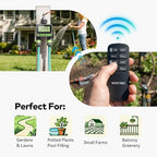 NexusLab Wireless Remote Hose Timer, 4 Programmable Watering Schedules (1 Sec to 99 Hr), IP65 Waterproof Sprinkler & Drip Irrigation Timer, 3/4 inch NH Thread, Rain Delay, AA Battery - Image 7