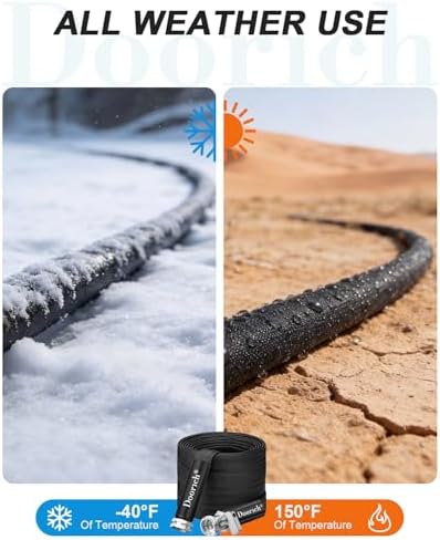 Garden Hose 100ft, Ultra Lightweight Flat Water Hose with Valve - Image 6