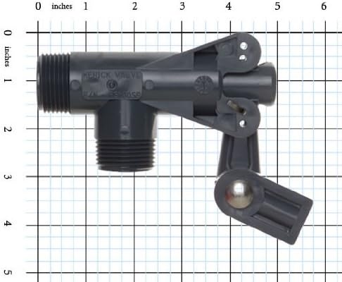 Kerick Valve PS100SS PVC Float Valve, Standard Mount, 60 gpm at 60 psi, 1" NPT Male - Image 3