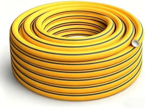 1Pc 1/2 Inch Heavy Duty Rubber Garden Hose, 5/10/15/20/30M Flexible Water Pipe, Wear & Scratch Resistant, Leak-Proof All Season Tube for Garden Balcony Car Washing(30m) by Unknown