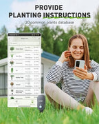 RAINPOINT Bluetooth 2-in-1 Soil Moisture & Air Temp Meter, App Remote Monitoring, 20 Plant Database, Compatible with WiFi Hub TWG009 & Water Timer ITV102b - Image 4
