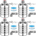 4Pcs Automatic 304 Stainless Steel Water Float Valve, 1/2Inch to 3/4Inch Automatic Water Shut Off Float Valves, Auto Water Level Control System for Water Tank, Livestock Trough, Pool, Garden Hose by Unknown