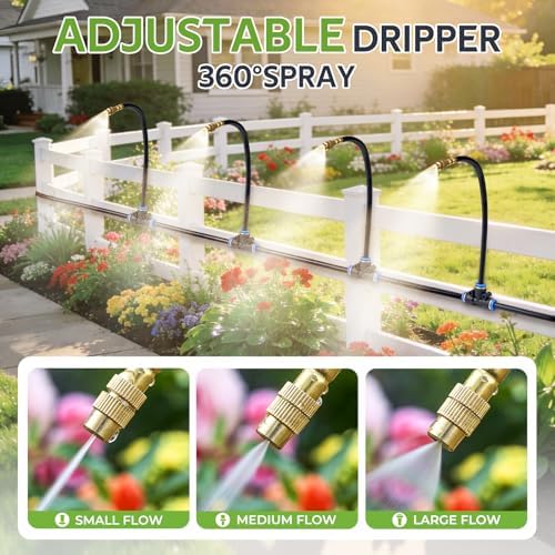 HIRALIY 100FT Misting Irrigation Kit - Image 3
