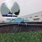Dust Control Mist Kit for Mining with High Pressure Hose and Nozzles, Water Saving Spray System, Adjustable Flow, Easy Industrial Assembly by tylxayoxa