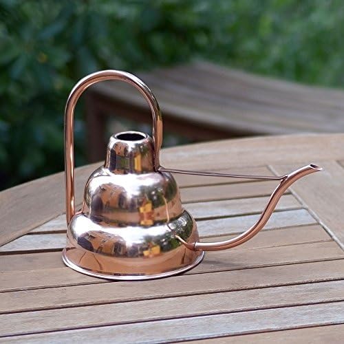 Achla Designs Deco Copper Watering Can, Copper, 1 Quart - Image 2