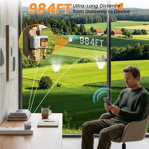 WiFi Sprinkler Timer 2 Zone, Smart Water Timer for Garden Hose - Image 2