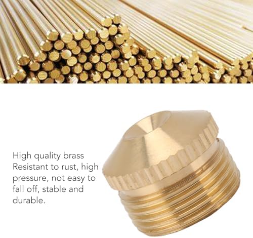 10Pcs Brass Misting Nozzles Fog Sprinkler Head High Pressure Rust Proof Fine Mist Spray For Garden Lawn Cooling System Factory Site Coal Mine (G3/4in 10.4CM) - Image 5