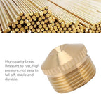 10Pcs Brass Mist Nozzle, Fine Spray Sprinkler Head for Misting Cooling System, Heavy Duty Patio Misters for Cooling Outdoor Garden Lawn Greenhouse (G3/4in 10.4CM) - Image 5