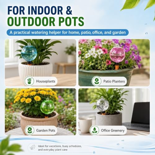 Large Self Watering Globes 750ml/25oz Pots Terracotta Bulbs Water Automatic - Image 6