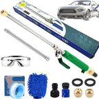 2026 New Jet Nozzle Power Washer For Garden Hose, Heavy-Duty Jet Hose Nozzle High Pressure, Turn Any Hose Into a Power Washer for Gutter Patio Car Pet Window Glass (Green, With extension tube) by Unknown