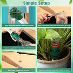Patelai Terracotta Plant Watering Spikes Self to Use with Cola Bottles Houseplant Watering Stakes Automatic Irrigation System(15 Pack,White) - Image 5