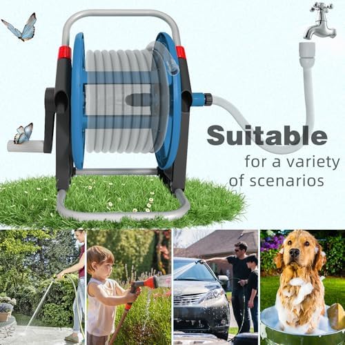 Garden Water Hose Reel,Holds 50-60 Ft of 5/8" Hose - Image 4