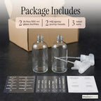 MaisoNovo Clear Glass Spray Bottle for Plants | 16.9 Oz, Pack of 2 - Image 4