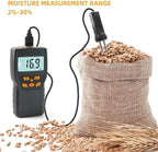 Water Quality Tester Digital Grain Moisture Meter Food Thermometer Long Probe Hygrometer Analyzer Detector - Image 5