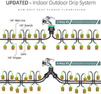Automatic Hose Watering Garden Irrigation Kit with Green Elbow Dripper Emitter Drip System Bonsai Potted Plant Greenhouse - Image 4