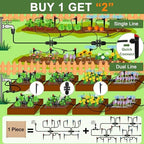 Drip Irrigation Kit for Garden, Quick-Connect Plant Watering System 250FT - Image 3
