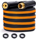 Garden Hose 100ft, Kink-Free Lightweight Water Hose, Black-Orange by HODUPdirect