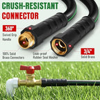Heavy Duty Garden Hose 49ft, NON-EXPANDABLE Flexible Water Hose, Kink Resistant Lightweight Hybrid Hose, Leakproof Hose Male to Female Fittings - Image 4