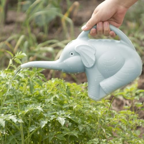 Blue Elephant Watering Can Set, 2l PP Plastic Long Spout - Image 5