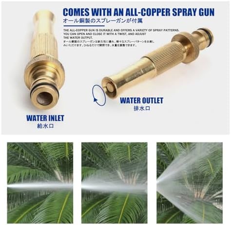 Retractable Hose Winder Set，Stainless Steel Garden Hose Reel Cart Hanger，Suitable for Outdoor Gardens, Courtyards, Lawns, Farms, and Terraces, Easy to Install.(35m) - Image 7