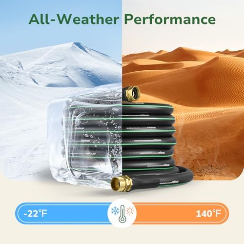 GreatBuddy Garden Hose 75ft, 5/8" Heavy Duty Water Hose, - Image 4