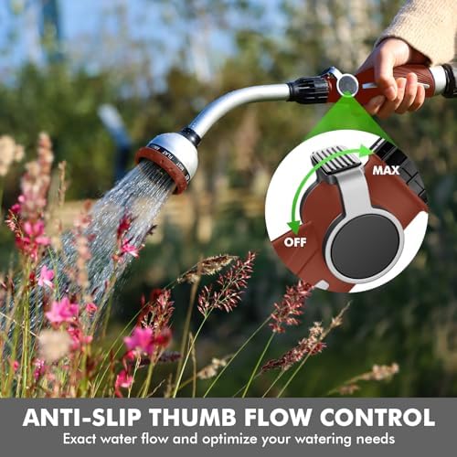 RESTMO Watering Wand Heavy Duty, 15-Inch Long Hose Nozzle Sprayer - Image 3