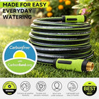 Garden Hose 100ft, Non-Expandable Heavy Duty Water Hose with 10 Function Sprayer, Flexible, Leakproof, Kink Resistant & Hybrid Hose for Yard, Outdoor, 600 PSI - Image 3