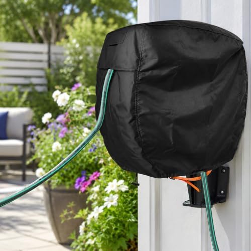 Wall Mounted Hose Reel Cover for VEVOR 130 ft Retractable Hose Reel 2023–2026,Waterproof Oxford fabric for Retractable Garden Hoses ReelsHeavy Duty Shield,Grey - Image 5