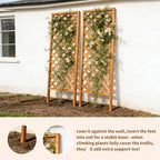 2 Pack Wood Garden Decor Trellis for Climbing Plants Outdoor - Image 6